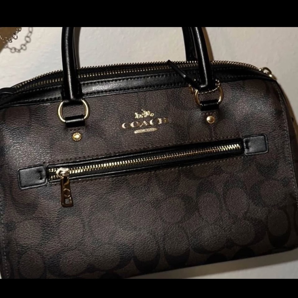 Coach Black and Brown Handbag